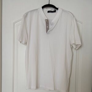 Theory Men's White Short Sleeve Shirt